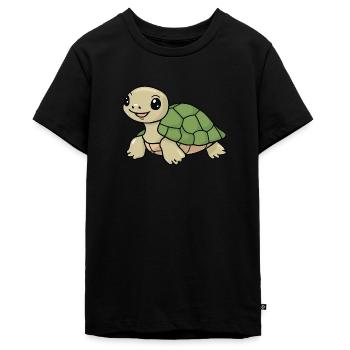 Tortue Tortues Tortue - T-shirt Premium bio Ado - noir - Devant - AI Model Teenager Male light (155cm)