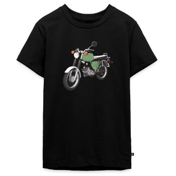 S50 gelbgruen - Teenager Premium Bio T-Shirt - Schwarz - Vorne - AI Model Teenager Male light (155cm)