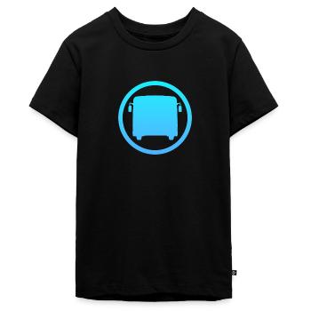 Bus Öffentliche Verkehrsmittel Busfahren - Teenager Premium Bio T-Shirt - Schwarz - Vorne - AI Model Teenager Male light (155cm)