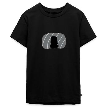Backpacking Wandern Rucksack - Teenager Premium Bio T-Shirt - Schwarz - Vorne - AI Model Teenager Male light (155cm)