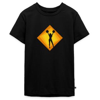 Pom-pom girl pompon fille - T-shirt Premium bio Ado - noir - Devant - AI Model Teenager Male light (155cm)