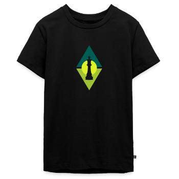 Stratégie du joueur d’échecs - T-shirt Premium bio Ado - noir - Devant - AI Model Teenager Male light (155cm)