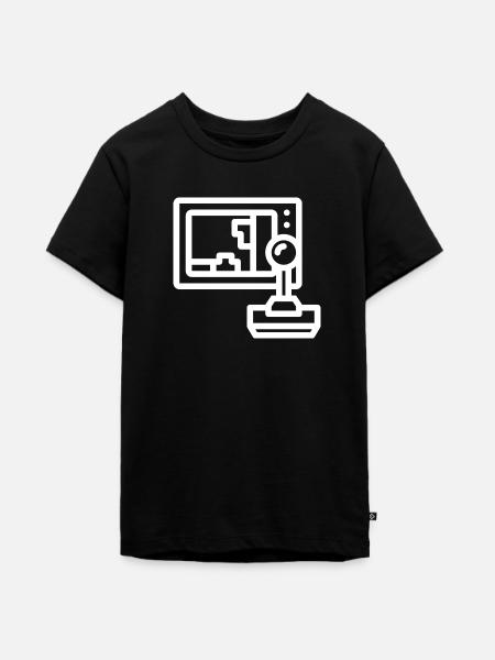 Arcade gaming - Teenager Premium Bio T-Shirt - Schwarz