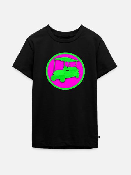 Fancy Golfcar - Teenager Premium Bio T-Shirt - Schwarz