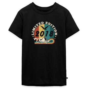 Jahrgang 2019 Retro - Bestseller - Teenager Premium Bio T-Shirt - Schwarz - Vorne - AI Model Teenager Male light (155cm)