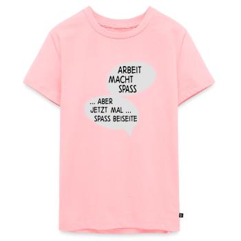 Arbeit - Teenager Premium Bio T-Shirt - Rosa - Vorne