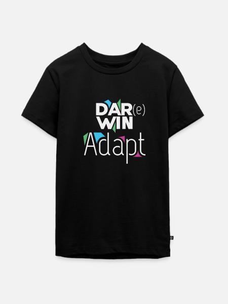 Darwin Adapt - Teenager Premium Bio T-Shirt - Schwarz