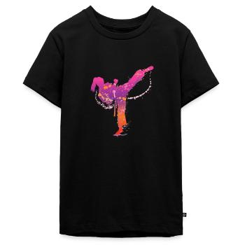 martial arts de - Teenager Premium Bio T-Shirt - Schwarz - Vorne - AI Model Teenager Male light (155cm)