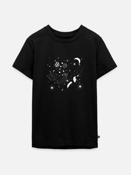 Galaxie-Geschenk - Teenager Premium Bio T-Shirt - Schwarz
