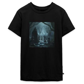 Schach - Teenager Premium Bio T-Shirt - Schwarz - Vorne - AI Model Teenager Male light (155cm)