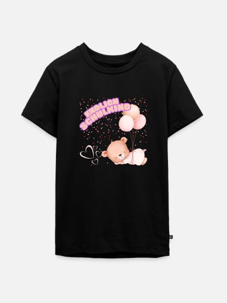 Endlich Schulkind - Teenager Premium Bio T-Shirt - Schwarz