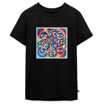 DANTE ALEGRIA - Teenager Premium Bio T-Shirt - Schwarz - Vorne - AI Model Teenager Male light (155cm)