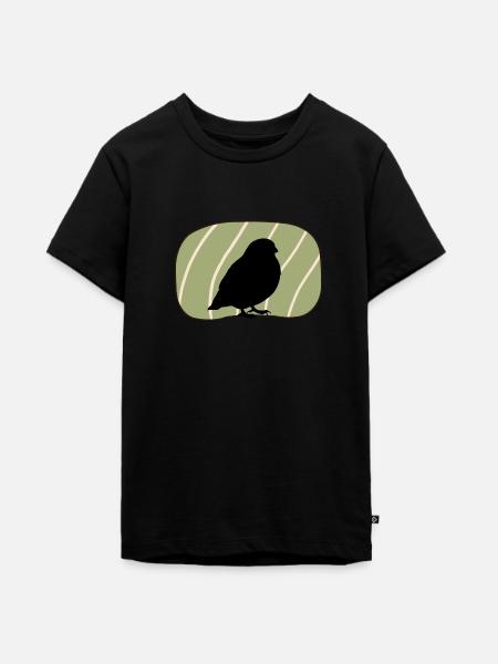 Vogel Flügel Vogel Abbildung - Teenager Premium Bio T-Shirt - Schwarz