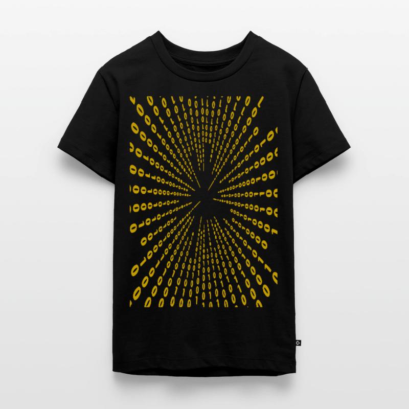 Binary code (yellow) Teenager Premium Organic T-Shirt