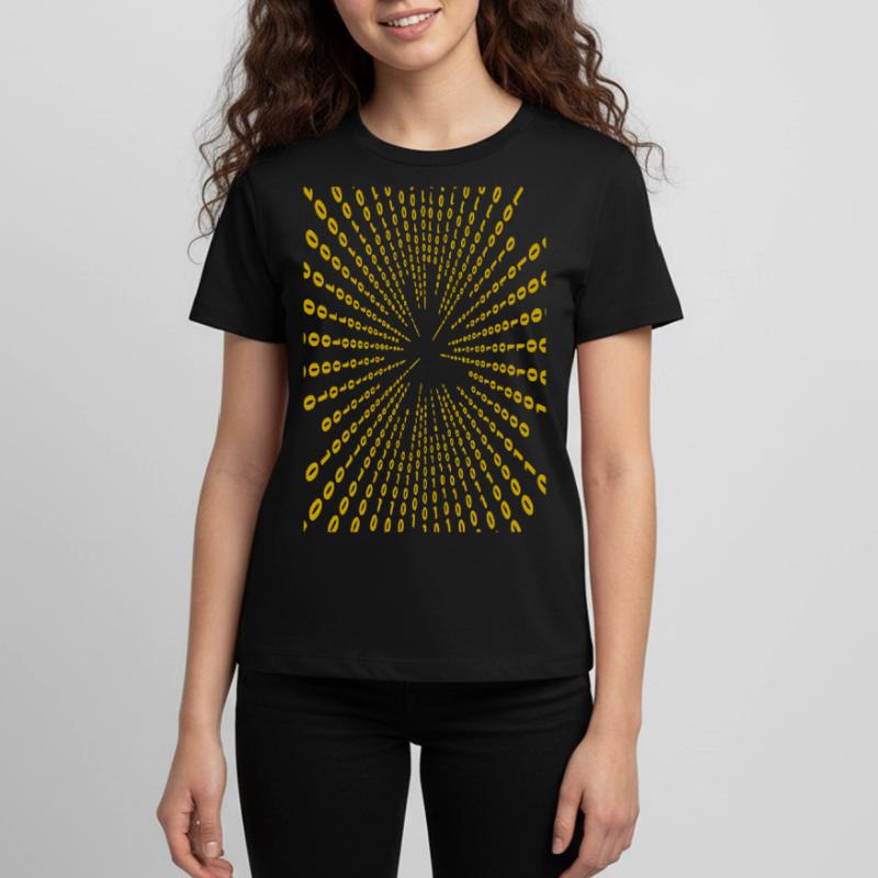Binary code (yellow) Teenager Premium Organic T-Shirt