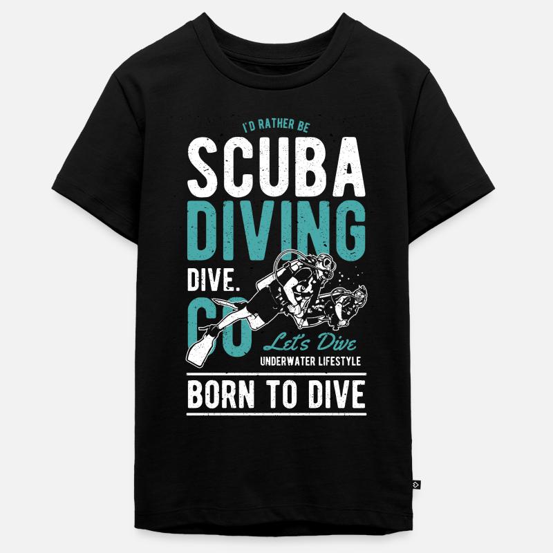 Plongée sous-marine plongée sous-marine plongée sous-marine - T-shirt Premium bio Ado - noir