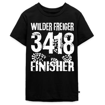 Wilder Freiger Berg Seven Summits Stubai Wandern - Teenager Premium Bio T-Shirt - Schwarz - Vorne - AI Model Teenager Male light (155cm)