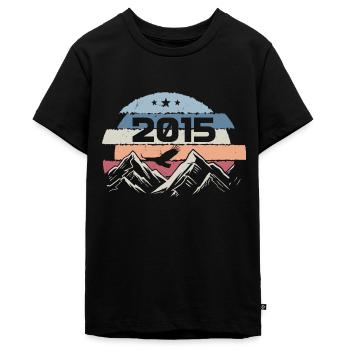Original 2015 Jahrgang 2015 Geburtstag 2015 - Teenager Premium Bio T-Shirt - Schwarz - Vorne - AI Model Teenager Male light (155cm)