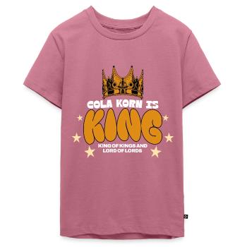 Cola Korn bringt uns nach vorn. Dorfjugend Bauer - Teenager Premium Bio T-Shirt - Mauve - Vorne - AI Model Teenager Male light (155cm)