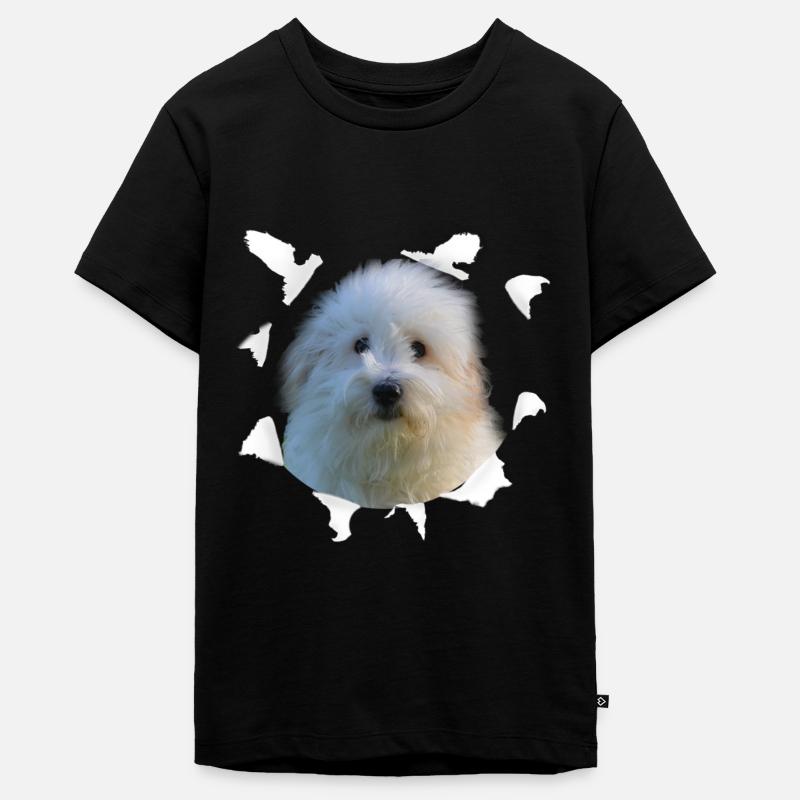 Coton de Tulear - Pies Coton de Tulear - Ekologiczna koszulka młodzieżowa Premium - czarny