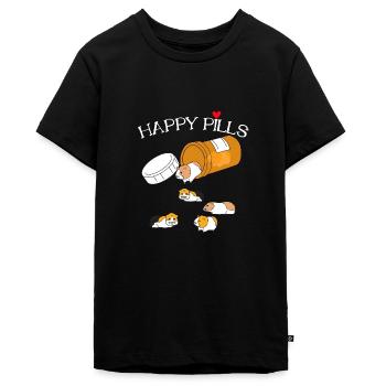 meerschweinchen - Teenager Premium Bio T-Shirt - Schwarz - Vorne - AI Model Teenager Male light (155cm)