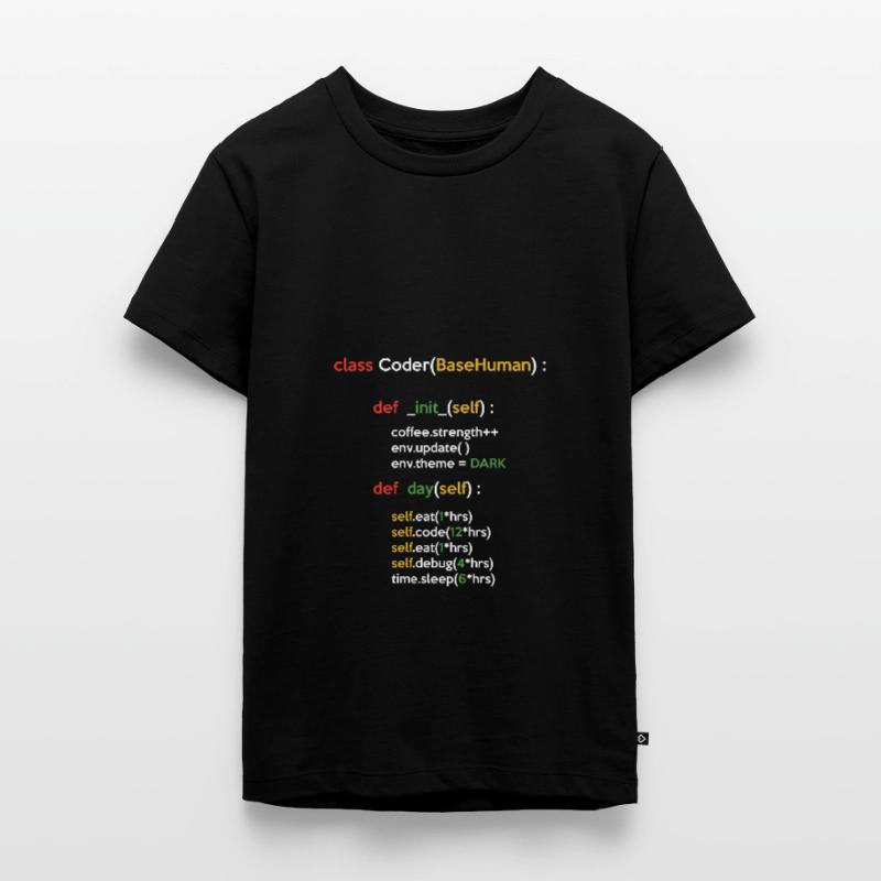 Class Coder Base Human Programming Coder Computer Teenager Premium Bio T-Shirt