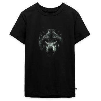 LOUP - T-shirt Premium bio Ado - noir - Devant - AI Model Teenager Male light (155cm)