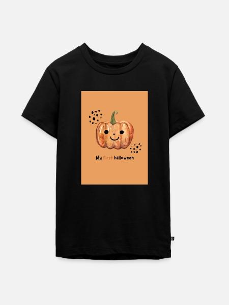 Mon premier Halloween - T-shirt Premium bio Ado - noir