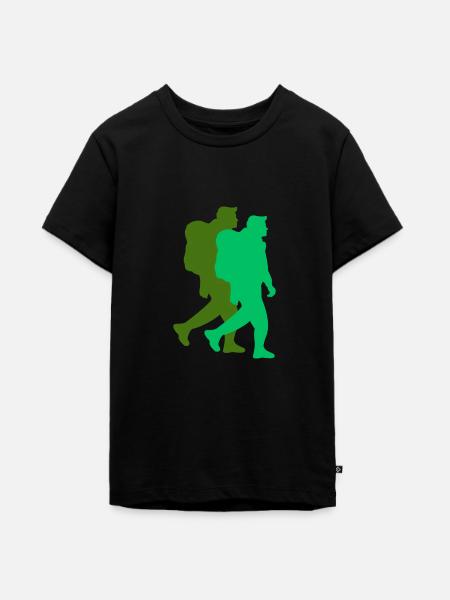 Erkunden Sie die Natur - Teenager Premium Bio T-Shirt - Schwarz