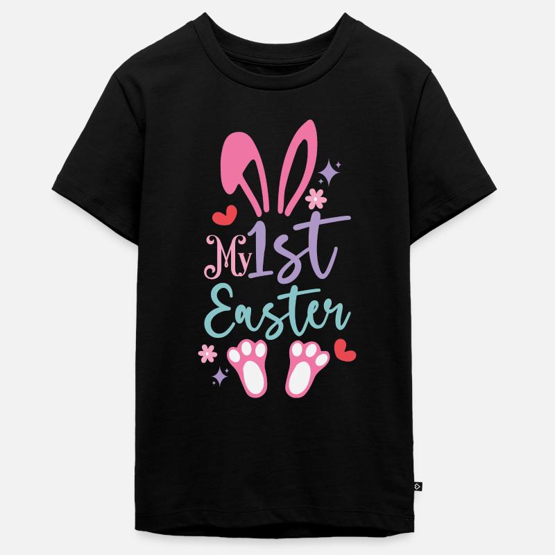 My first Easter Easter - Teenager Premium Organic T-Shirt - black