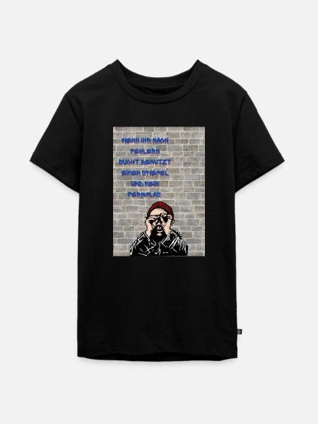 Fehler - Teenager Premium Bio T-Shirt - Schwarz