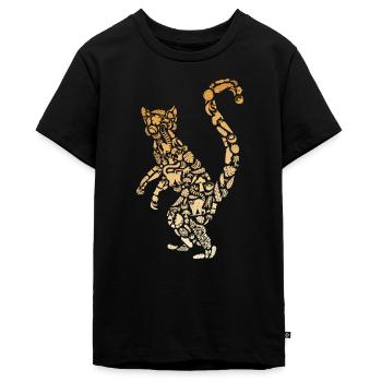 Lemuren Madagaskar Katta Zootier Mädchen Lemur - Teenager Premium Bio T-Shirt - Schwarz - Vorne - AI Model Teenager Male light (155cm)