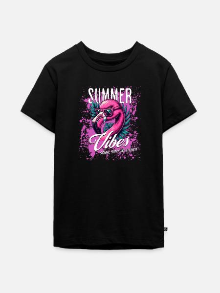 Summer Vibes - Teenager Premium Bio T-Shirt - Schwarz
