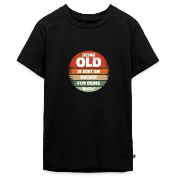 Schwarzer Humor - Teenager Premium Bio T-Shirt - Schwarz - Vorne - AI Model Teenager Male light (155cm)