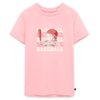 Base-ball - T-shirt Premium bio Ado - rose - Devant