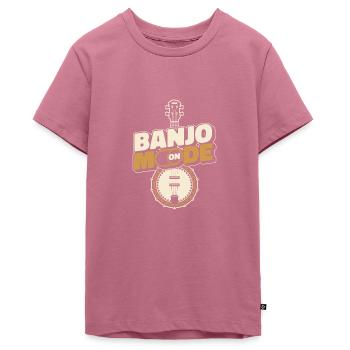 Banjo - Teenager Premium Organic T-Shirt - mauve - Front - AI Model Teenager Male light (155cm)
