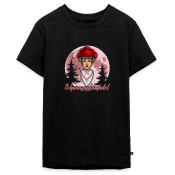 Schwarzwald Bollenhut Baden-Württemberg - Teenager Premium Bio T-Shirt - Schwarz - Vorne - AI Model Teenager Male light (155cm)