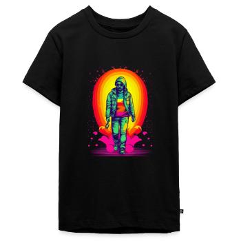 Bride Men - Teenager Premium Organic T-Shirt - black - Front - AI Model Teenager Male light (155cm)