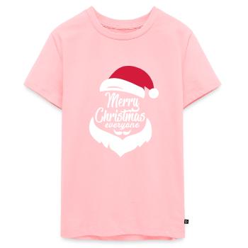 merry christmas everyone - Teenager Premium Organic T-Shirt - rose - Front