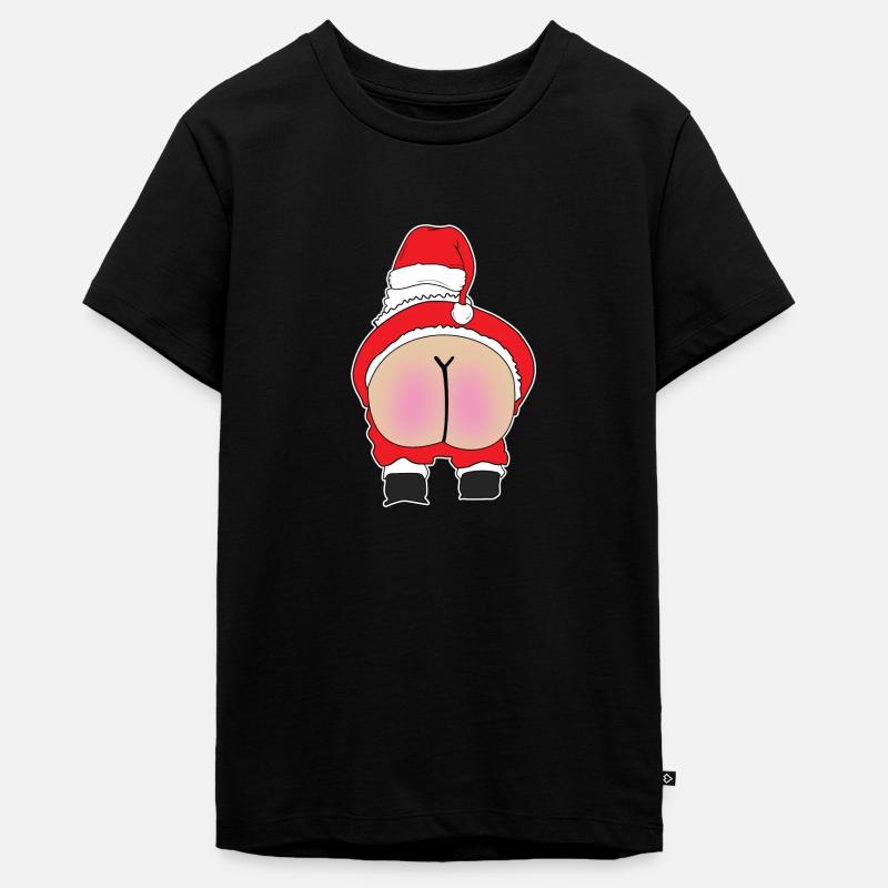 Butt Santas - T-shirt Premium bio Ado - noir