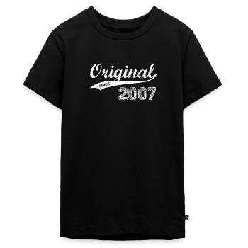 2007 - Teenager Premium Bio T-Shirt - Schwarz - Vorne - AI Model Teenager Male light (155cm)