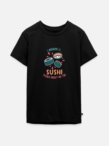 Sushi - Teenager Premium Bio T-Shirt - Schwarz