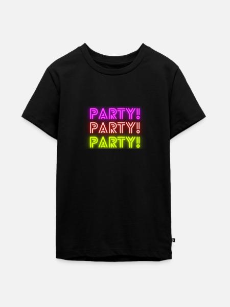 Party - Teenager Premium Bio T-Shirt - Schwarz