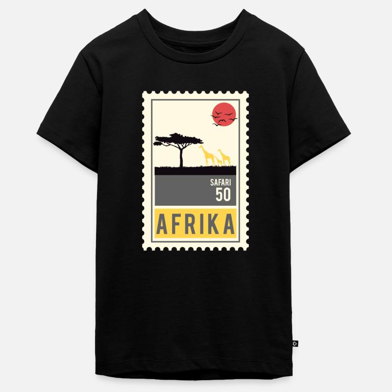 Timbre Afrique - T-shirt Premium bio Ado - noir