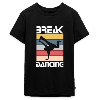 Break Dancing - Funny Break Dancing Team - T-shirt Premium bio Ado - noir - Devant - AI Model Teenager Male light (155cm)