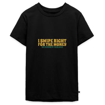 Cashier Register Counter Retail Worker - Teenager Premium Organic T-Shirt - black - Front - AI Model Teenager Male light (155cm)