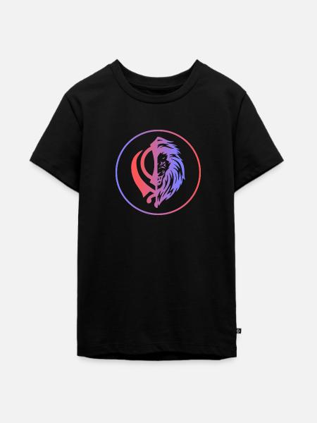 Split Khanda - Teenager Premium Bio T-Shirt - Schwarz