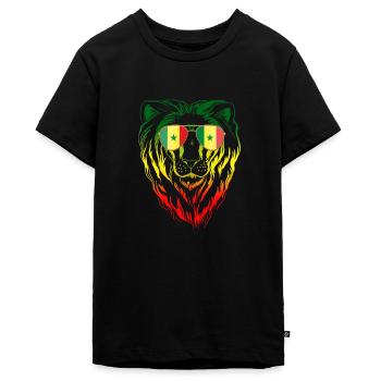 Senegal - Teenager Premium Bio T-Shirt - Schwarz - Vorne - AI Model Teenager Male light (155cm)