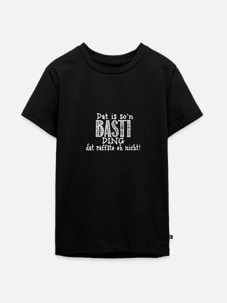 Basti - Teenager Premium Bio T-Shirt - Schwarz