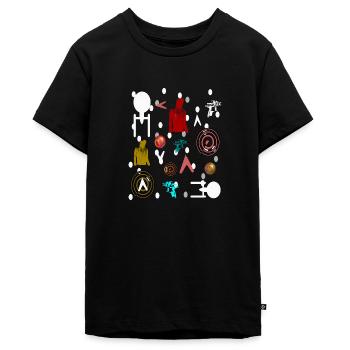 Science Fiction bunt - Teenager Premium Bio T-Shirt - Schwarz - Vorne - AI Model Teenager Male light (155cm)